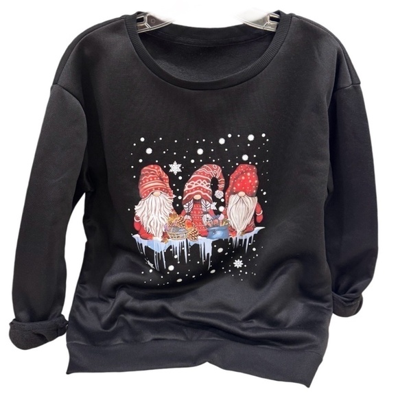 Men's Christmas Gnome Sweatshirt Size Extra Large - Picture 1 of 4
